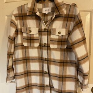 WOMENS/Country Western SHACKET /FLANNEL SHIRT Soft Oversized M.44”C.34”L